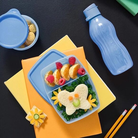 NEW Tupperware 3-Piece Lunch Kit Set | Blue - Picture 2 of 4